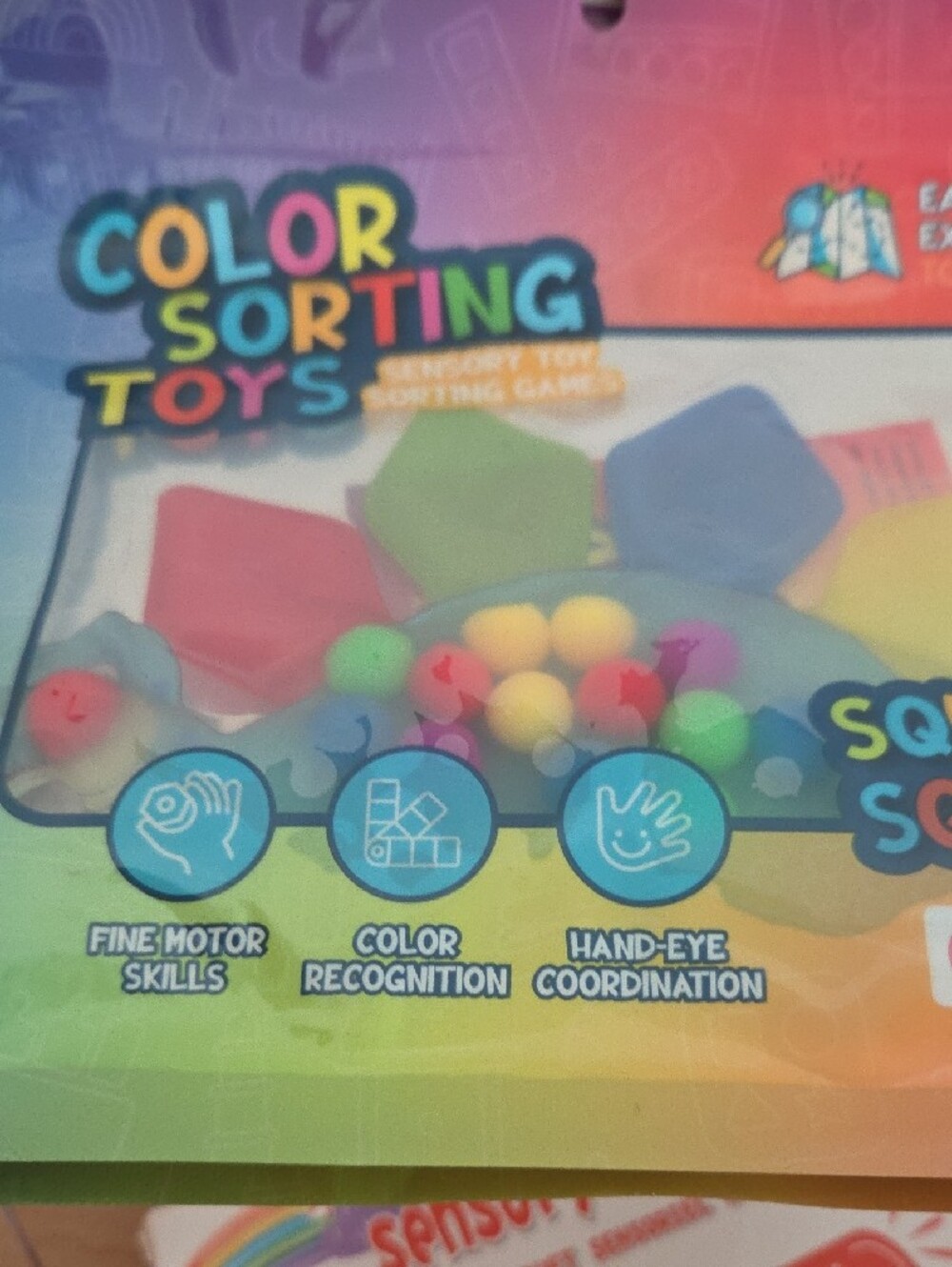 Color Sorting Dinosaur Sensory Fidget Toy - Multicolor - Picture 4 of 5